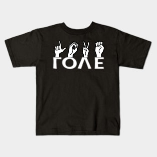 Love Hand Sign - For Dark colors Kids T-Shirt